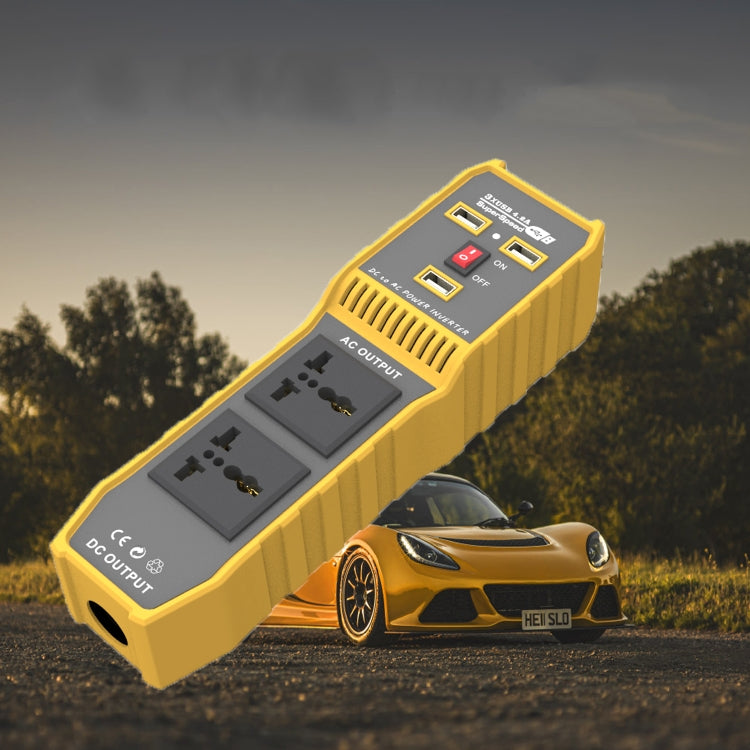 Convertitore di potenza auto 12V a 220V 300W con 3 USB