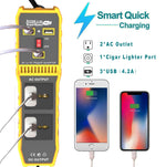 Convertitore di potenza auto 12V a 220V 300W con 3 USB