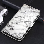 Custodia in pelle PU a vibrazione orizzontale con chiusura magnetica a disegno colorato di tensione con supporto e slot per schede, For Huawei P30 Lite