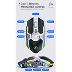 Mouse wireless iMICE G7 Streamer RGB silenzioso ricaricabile