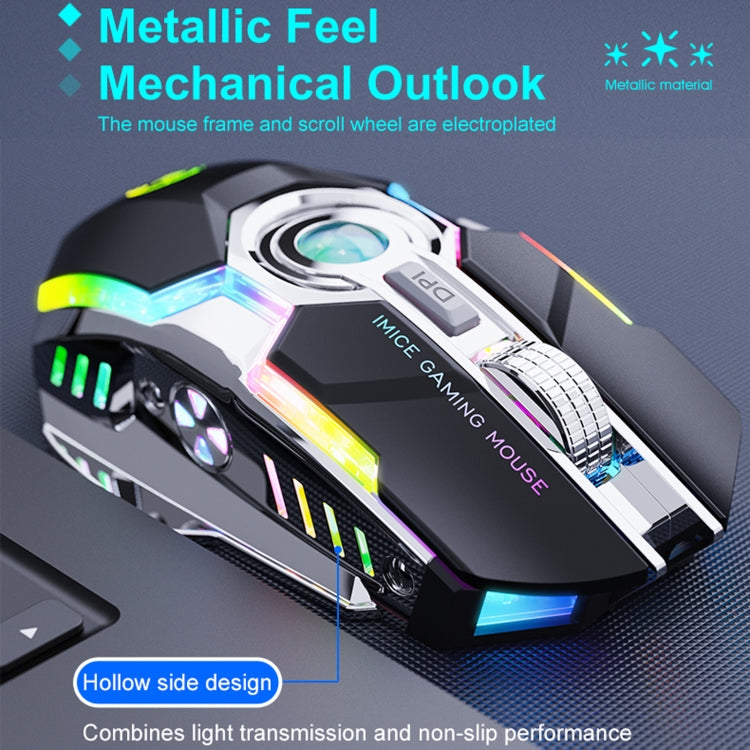 Mouse wireless iMICE G7 Streamer RGB silenzioso ricaricabile