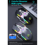 Mouse wireless iMICE G7 Streamer RGB silenzioso ricaricabile