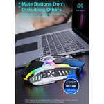 Mouse wireless iMICE G7 Streamer RGB silenzioso ricaricabile