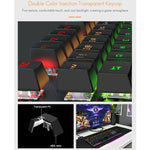 Tastiera meccanica da gioco cablata 104 tasti LED