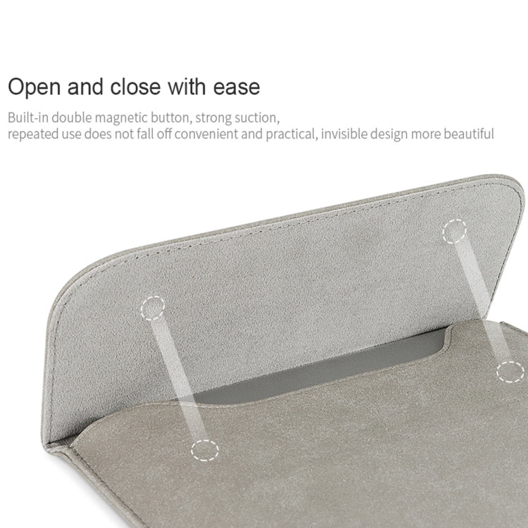 Borsa ultrasottile in pelle PU per notebook 11.6-15.4 pollici