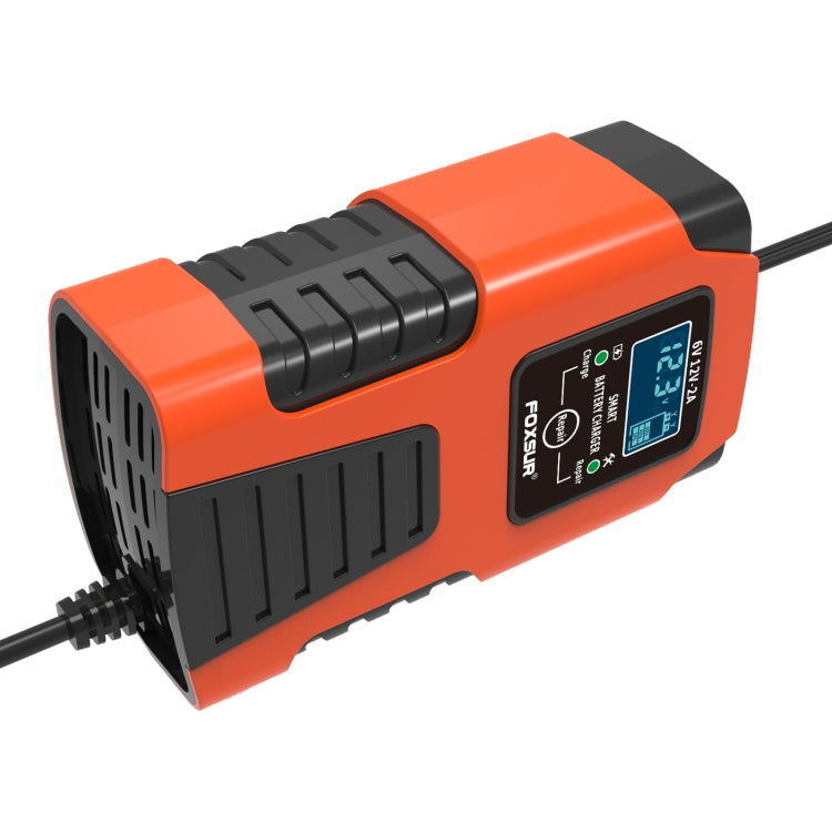 Caricabatterie FOXSUR 2A 6V/12V Auto e Moto a 3 Stadi