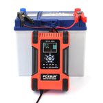 FOXSUR Caricabatteria 12A 12V/24V a 7 stadi per batterie al piomb