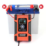 FOXSUR Caricabatteria 12A 12V/24V a 7 stadi per batterie al piomb