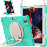 Custodia silicone e PC con tracolla per iPad Pro 12.9 2021/2022