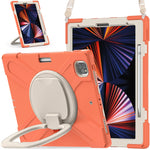 Custodia silicone e PC con tracolla per iPad Pro 12.9 2021/2022