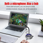 Microfono USB HXSJ F15 con riduzione rumore