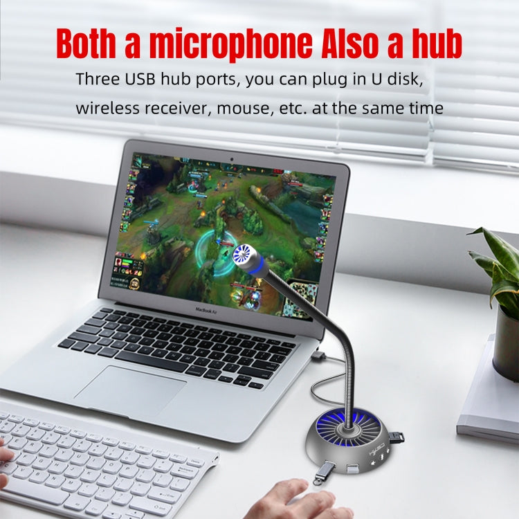 Microfono USB HXSJ F15 con riduzione rumore