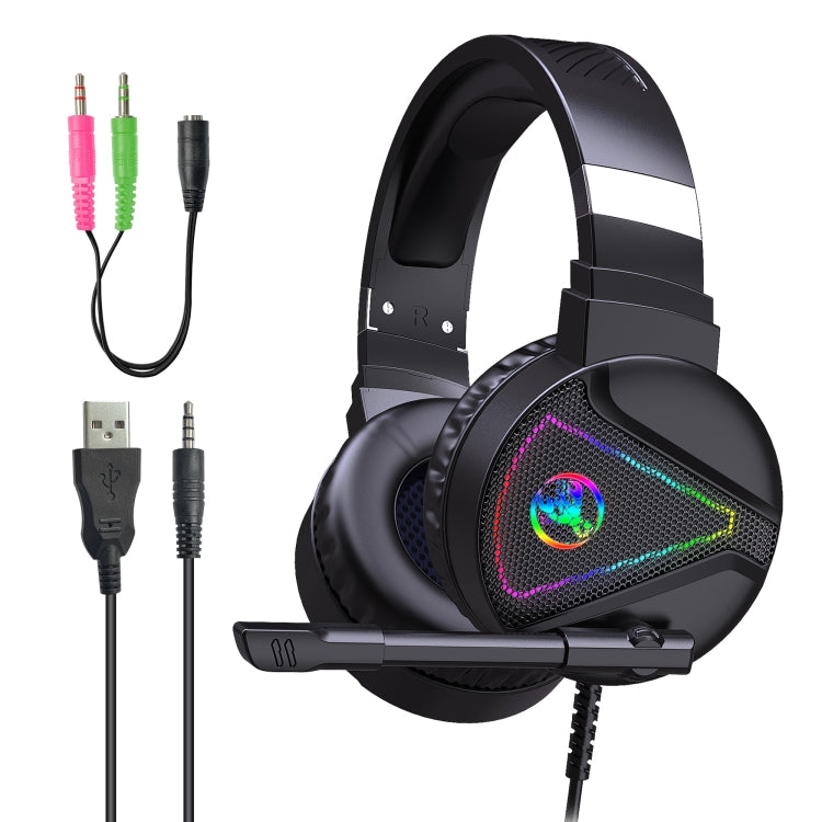 HXSJ F16 Cuffie da gioco stereo con microfono e luce RGB