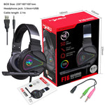 HXSJ F16 Cuffie da gioco stereo con microfono e luce RGB