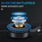 HXSJ F16 Cuffie da gioco stereo con microfono e luce RGB
