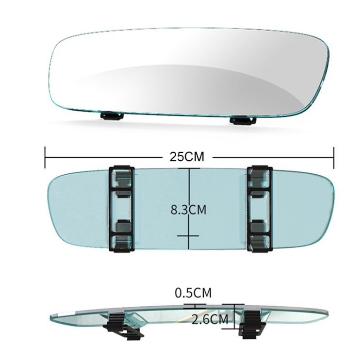 Specchietto retrovisore auto curvo 250mm senza cornice