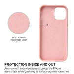 Custodia silicone antiurto tinta unita per iPhone 13 Pro