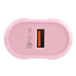 Caricabatterie da viaggio QC3.0 USB singola EU/US Plug