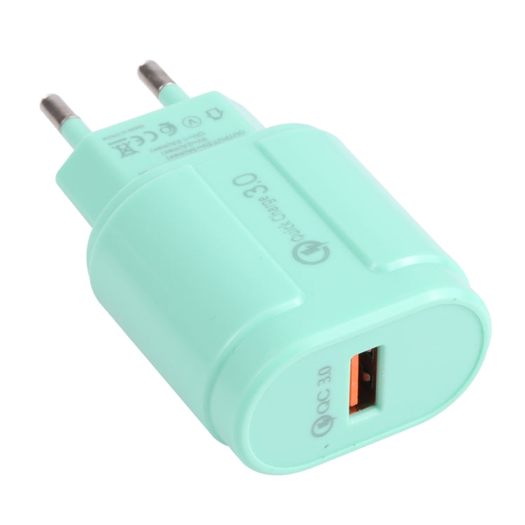 Caricabatterie da viaggio QC3.0 USB singola EU/US Plug