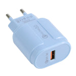 Caricabatterie da viaggio QC3.0 USB singola EU/US Plug
