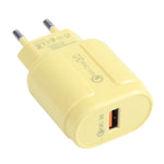 Caricabatterie da viaggio QC3.0 USB singola EU/US Plug
