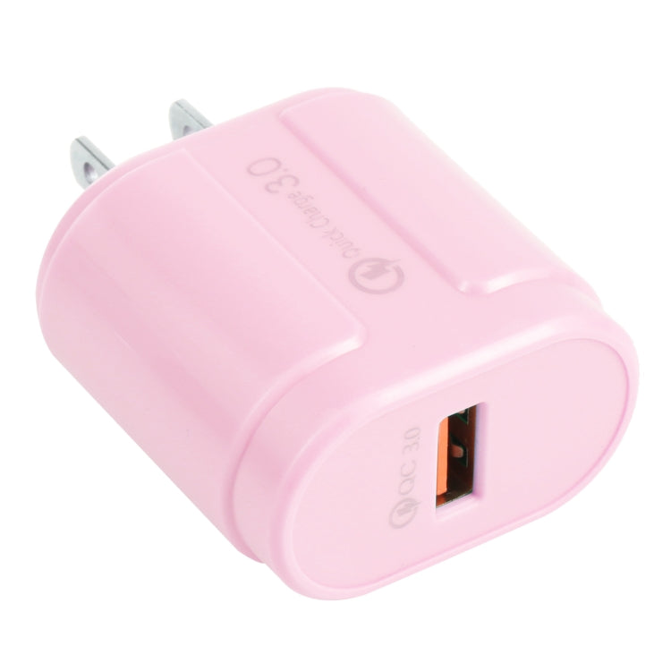 Caricabatterie da viaggio QC3.0 USB singola EU/US Plug