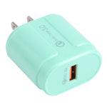 Caricabatterie da viaggio QC3.0 USB singola EU/US Plug