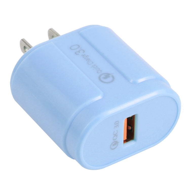 Caricabatterie da viaggio QC3.0 USB singola EU/US Plug