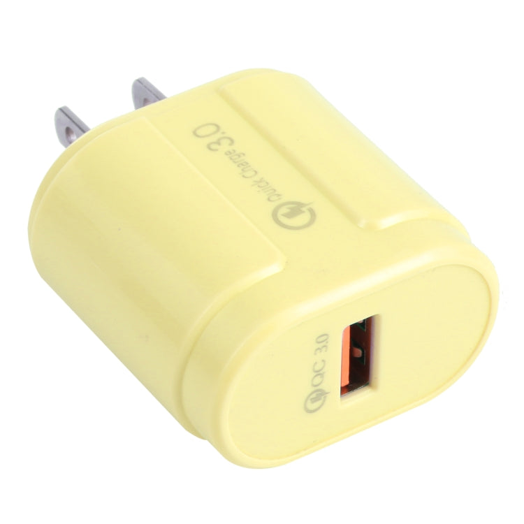 Caricabatterie da viaggio QC3.0 USB singola EU/US Plug