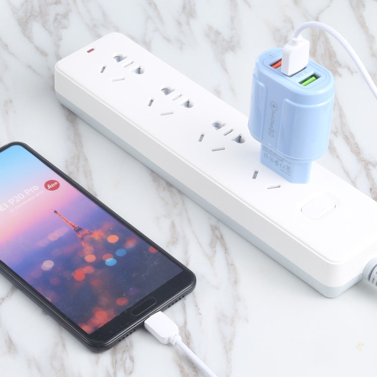 Caricabatterie da viaggio doppia porta USB QC3.0 3.5A