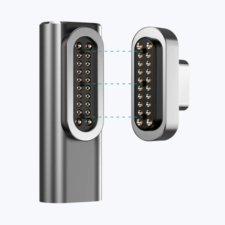 Adattatore magnetico USB-C 100W a gomito 20 pin