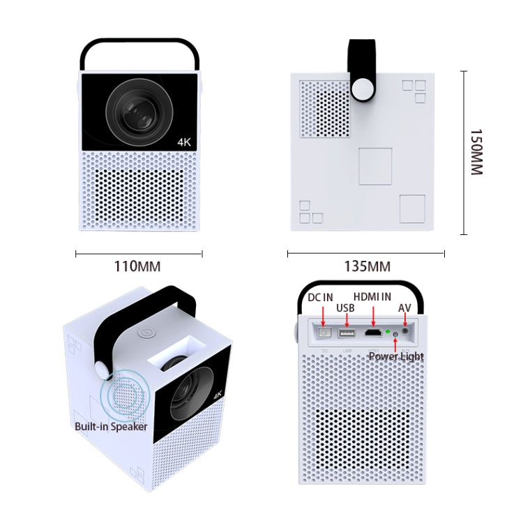 Proiettore portatile WEJOY Y2 Full HD 1920x1080 100 ANSI