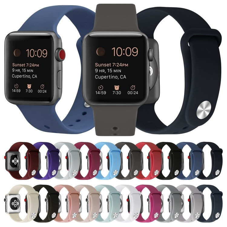 Cinturino di ricambio in silicone per Apple Watch Series, 7 41mm / 6 & SE & 5 & 4 40mm / 3 & 2 & 1 38mm
