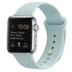 Cinturino di ricambio in silicone per Apple Watch Series, 7 45mm / 6 & SE & 5 & 4 44mm / 3 & 2 & 1 42mm