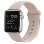 Cinturino di ricambio in silicone per Apple Watch Series, 7 45mm / 6 & SE & 5 & 4 44mm / 3 & 2 & 1 42mm