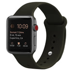 Cinturino di ricambio in silicone per Apple Watch Series, 7 45mm / 6 & SE & 5 & 4 44mm / 3 & 2 & 1 42mm