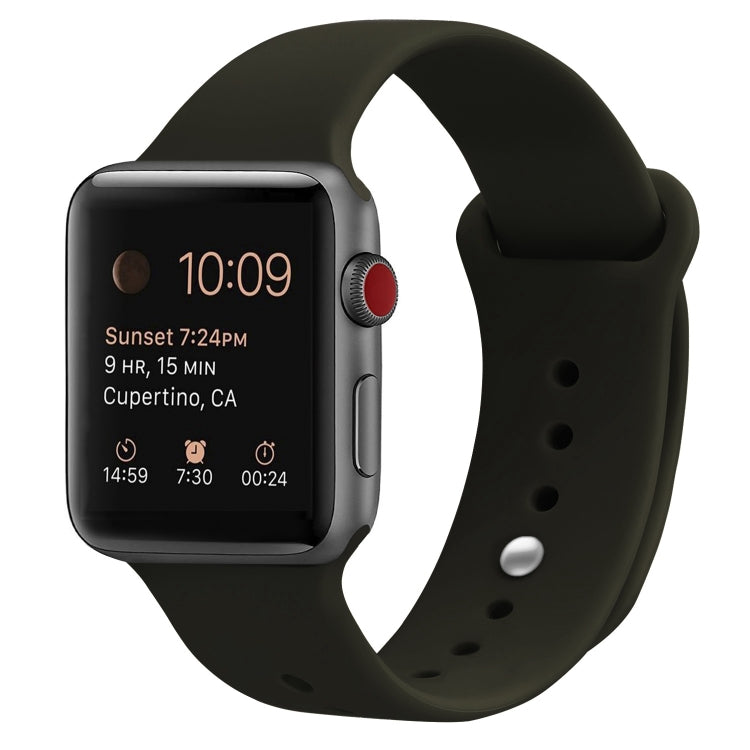 Cinturino di ricambio in silicone per Apple Watch Series, 7 45mm / 6 & SE & 5 & 4 44mm / 3 & 2 & 1 42mm
