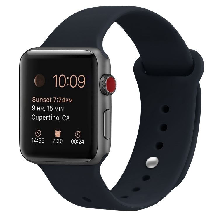 Cinturino di ricambio in silicone per Apple Watch Series, 7 45mm / 6 & SE & 5 & 4 44mm / 3 & 2 & 1 42mm