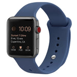 Cinturino di ricambio in silicone per Apple Watch Series, 7 45mm / 6 & SE & 5 & 4 44mm / 3 & 2 & 1 42mm