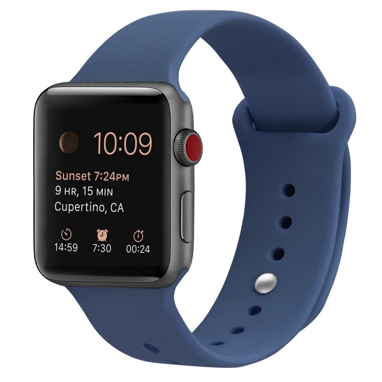 Cinturino di ricambio in silicone per Apple Watch Series, 7 45mm / 6 & SE & 5 & 4 44mm / 3 & 2 & 1 42mm