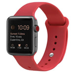 Cinturino di ricambio in silicone per Apple Watch Series, 7 45mm / 6 & SE & 5 & 4 44mm / 3 & 2 & 1 42mm
