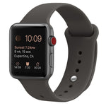 Cinturino di ricambio in silicone per Apple Watch Series, 7 45mm / 6 & SE & 5 & 4 44mm / 3 & 2 & 1 42mm