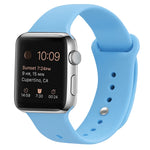 Cinturino di ricambio in silicone per Apple Watch Series, 7 45mm / 6 & SE & 5 & 4 44mm / 3 & 2 & 1 42mm