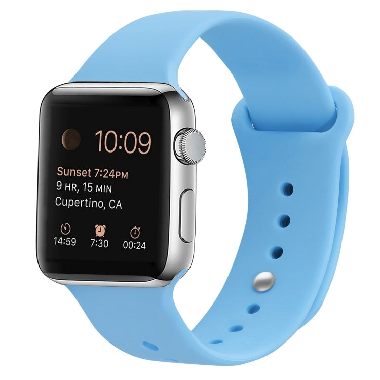 Cinturino di ricambio in silicone per Apple Watch Series, 7 45mm / 6 & SE & 5 & 4 44mm / 3 & 2 & 1 42mm