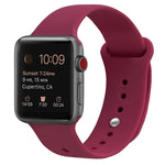 Cinturino di ricambio in silicone per Apple Watch Series, 7 45mm / 6 & SE & 5 & 4 44mm / 3 & 2 & 1 42mm