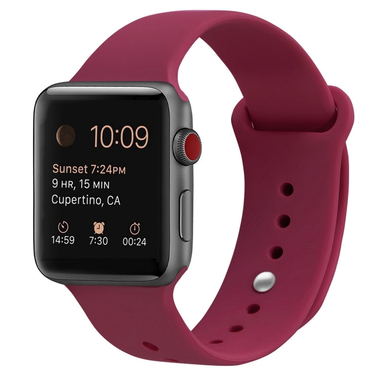 Cinturino di ricambio in silicone per Apple Watch Series, 7 45mm / 6 & SE & 5 & 4 44mm / 3 & 2 & 1 42mm