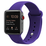 Cinturino di ricambio in silicone per Apple Watch Series, 7 45mm / 6 & SE & 5 & 4 44mm / 3 & 2 & 1 42mm