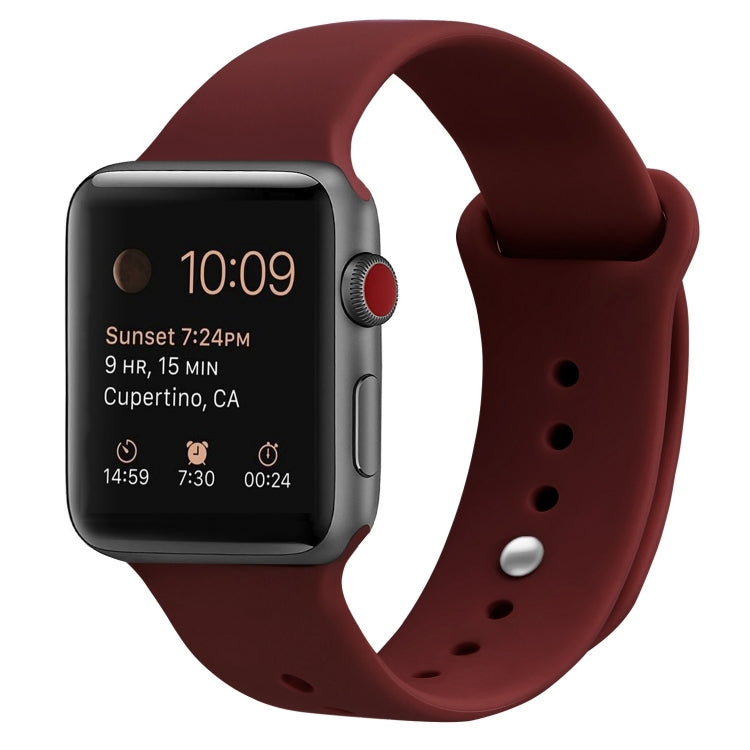 Cinturino di ricambio in silicone per Apple Watch Series, 7 45mm / 6 & SE & 5 & 4 44mm / 3 & 2 & 1 42mm