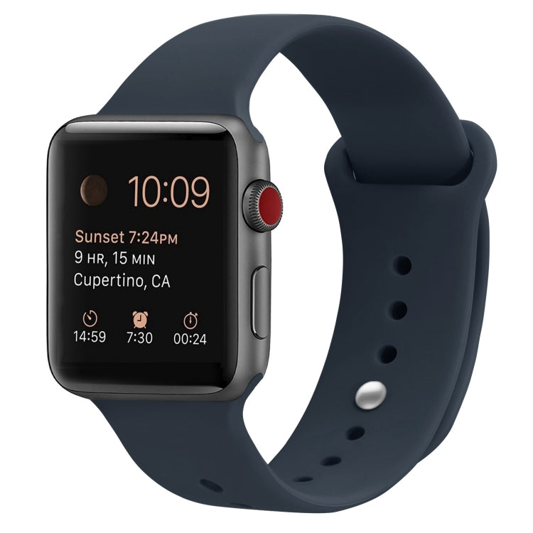 Cinturino di ricambio in silicone per Apple Watch Series, 7 45mm / 6 & SE & 5 & 4 44mm / 3 & 2 & 1 42mm
