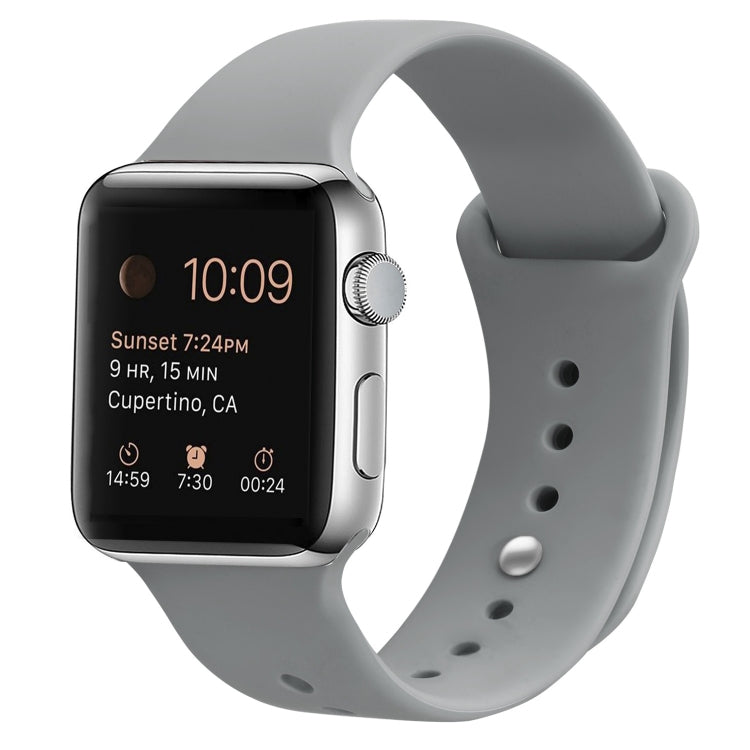 Cinturino di ricambio in silicone per Apple Watch Series, 7 45mm / 6 & SE & 5 & 4 44mm / 3 & 2 & 1 42mm